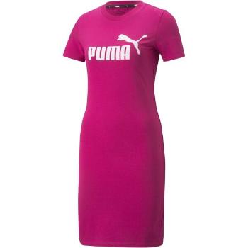 Puma ESS SLIM TEE DRESS Dámské šaty, růžová, velikost XS