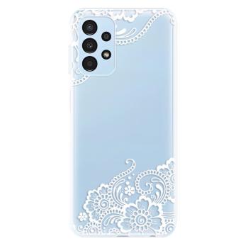 Odolné silikonové pouzdro iSaprio - White Lace 02 - Samsung Galaxy A13