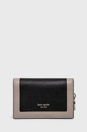 Kožená peněženka Kate Spade dámská, černá barva