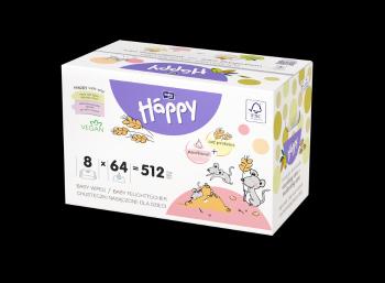 Bella Happy ubrousky ovesné proteiny & panthenol 8 x 64 ks