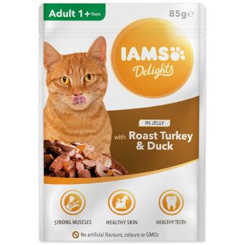 Kapsička IAMS pro kočky s pečeným masem z krocana a kachny v želé 85g