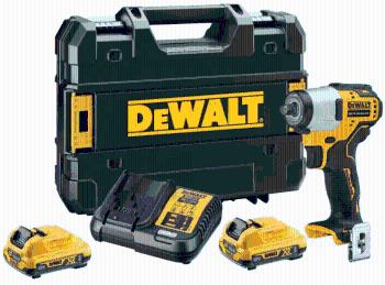 DeWalt rázový utahovák 2 x akumulátor, uchycení 3/8", DCF902D2-QW