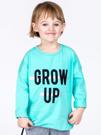 ZELENÉ DÍVČÍ TRIČKO GROW UP TY-BZ-9407.88-MINT Velikost: 128