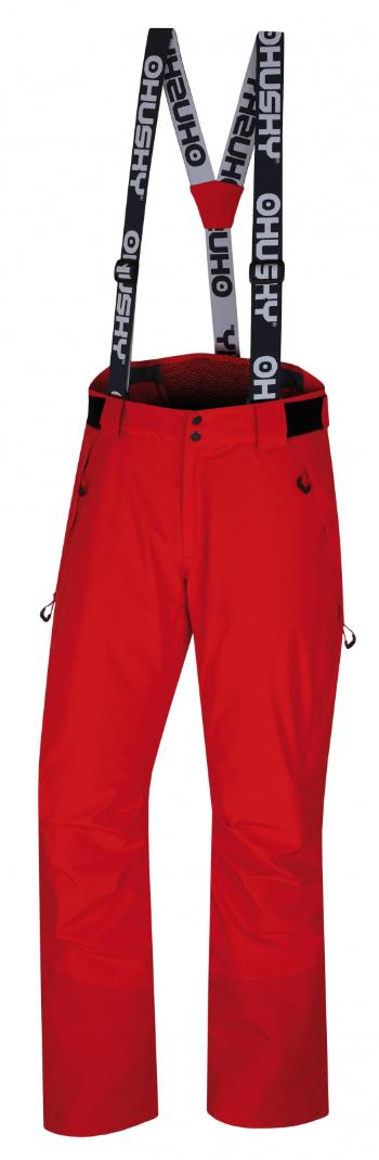Husky Pánské lyžařské kalhoty  Mitaly M červená Velikost: XL