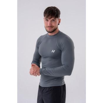 Pánské tričko Long-Sleeve Active Grey L - NEBBIA