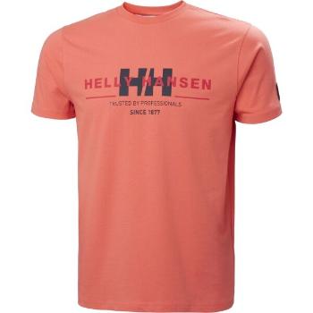 Helly Hansen RWB GRAPHIC Pánské triko, lososová, velikost