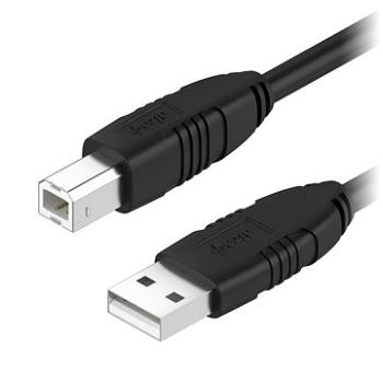 AlzaPower LinkCore USB A-B 3m Černý (APW-CBUAB300B)