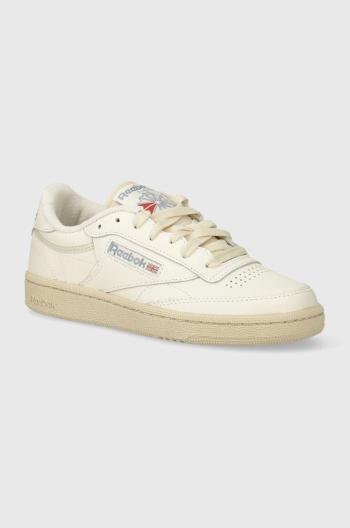 Kožené sneakers boty Reebok Classic Club C 85 béžová barva, 100074235