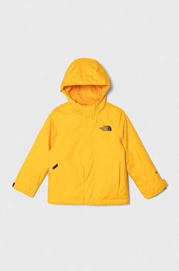 Dětská bunda The North Face SNOWQUEST JACKET žlutá barva