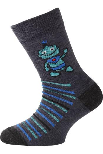 Lasting dětské merino ponožky TJB modré Velikost: (29-33) XS ponožky