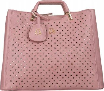 LULUCASTAGNETTE RŮŽOVÁ PROLAMOVANÁ SHOPPER KABELKA [DH] SOPHIANE BLUSH Velikost: ONE SIZE