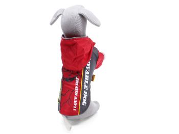 Vsepropejska Alba sportovní pláštěnka pro psa Barva: Červená, Délka zad (cm): 25, Obvod hrudníku: 36 - 40 cm
