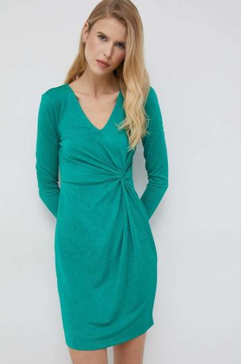 Šaty Vero Moda zelená barva, mini