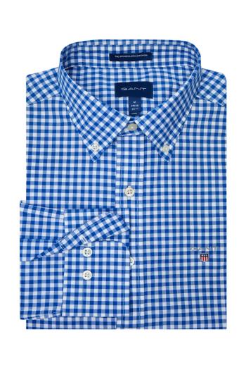 KOŠILE GANT REG BROADCLOTH GINGHAM BD modrá XXL