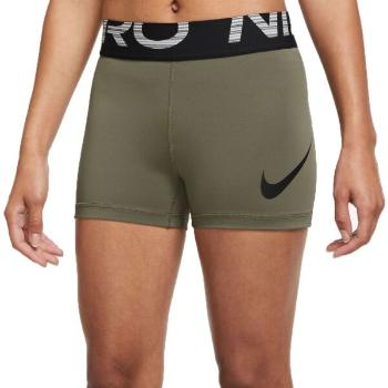 Nike W NP DF GRX SHORT 3 Dámské běžecké šortky, khaki, velikost L