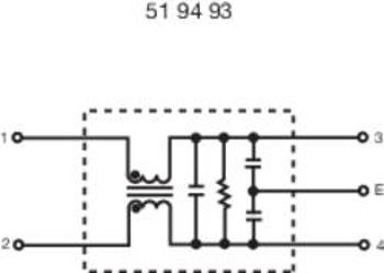 Odrušovací filtr Yunpen YG03T5, 125/250 V/AC (50/60Hz), 250 V/AC, 3 A