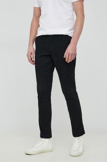 Kalhoty GAP pánské, černá barva, jednoduché