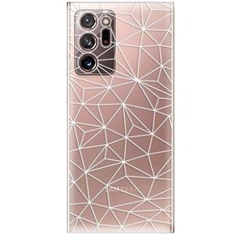iSaprio Abstract Triangles 03 - white pro Samsung Galaxy Note 20 Ultra (trian03w-TPU3_GN20u)