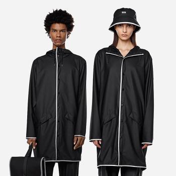 Rains Long Jacket Reflective 18540 BLACK REFLECTIVE