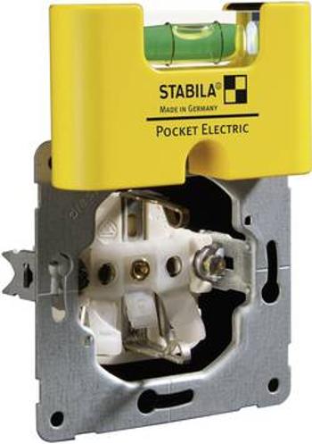 Plastová mini vodováha Stabila Pocket Electric, 17775, elektrikářská