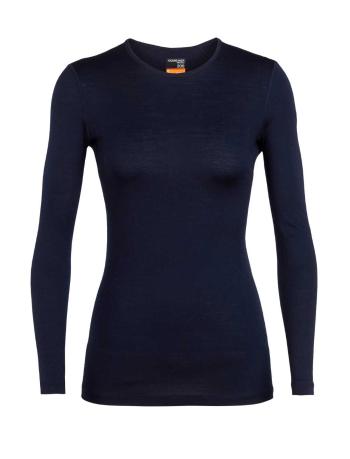 dámské merino triko dlouhý rukáv ICEBREAKER Wmns 200 Oasis LS Crewe, Midnight Navy velikost: XS