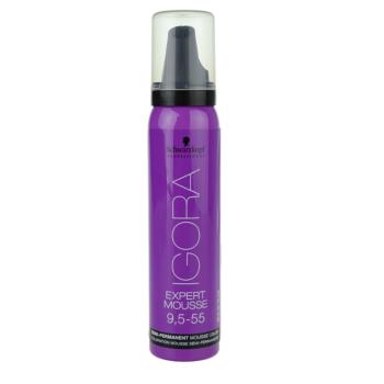 Schwarzkopf Professional IGORA Expert Mousse barvicí pěna na vlasy odstín 9,5-55 Honey 100 ml