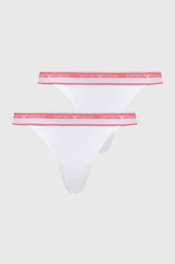 Tanga Emporio Armani Underwear 2-pack bílá barva, 164522 4R227