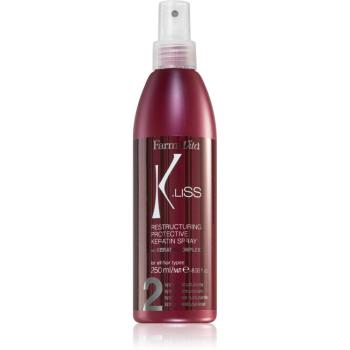 FarmaVita K.liss Keratin termoochranný sprej pro úpravu žehličkou a kulmou 250 ml