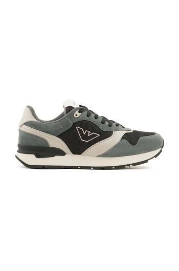 Sneakers boty Emporio Armani šedá barva, X4X642 XN951 T835