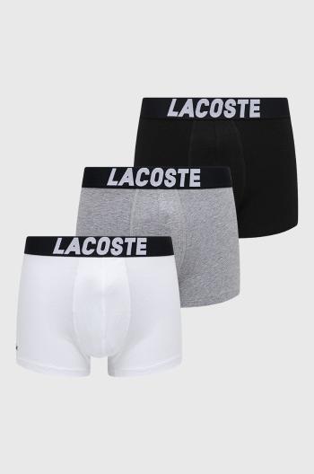 Boxerky Lacoste (3-pak) pánské, černá barva