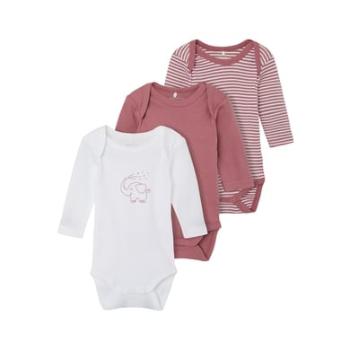 name it Body s dlouhým rukávem 3 Pack Mesa Rose