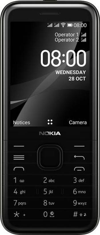 Nokia 8000 4G mobilní telefon onyxová, černá