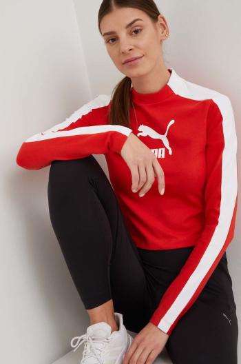 Tričko s dlouhým rukávem Puma červená barva