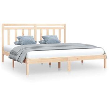 Rám postele masivní dřevo 200 × 200 cm, 3105270 (3105270)