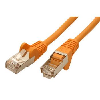 Síťový LAN kabel FTP patchcord, Cat.5e, RJ45 samec - RJ45 samec, 7.5 m, stíněný, žlutý, economy, DOPRODEJ