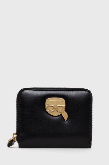 Peněženka Karl Lagerfeld černá barva