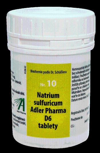 Adler Pharma Nr.10 Natrium sulphuricum D6 400 tablet