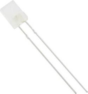 LED s vývody TRU COMPONENTS, typ čočky hranatý, 2 x 5 mm, 1577314, 120 °, 20 mA, 175 mcd, bílá