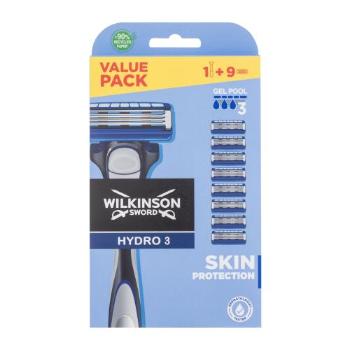 Wilkinson Sword Hydro 3 dárková kazeta holicí strojek s jednou hlavicí 1 ks + náhradní hlavice 8 ks pro muže