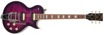 Vintage V100 Purple Flamed Maple With Bigsby