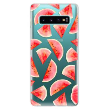 Odolné silikonové pouzdro iSaprio - Melon Pattern 02 - Samsung Galaxy S10