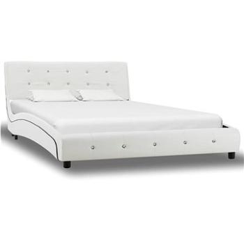 Rám postele bílý umělá kůže 120x200 cm (280313)