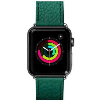 Laut Milano kožený řemínek pro Apple Watch 38mm / 40mm - smaragdový LAUT-AWS-ML-GN