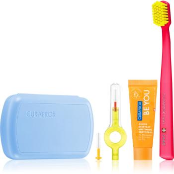 Curaprox Travel Set cestovní set Blue (na zuby, jazyk a dásně)