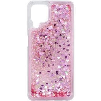 iWill Glitter Liquid Heart Case pro Samsung Galaxy A22 Pink (DIP123_78)