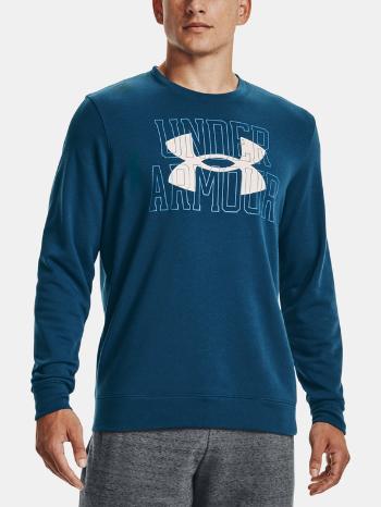 Under Armour UA Rival Terry Logo Crew Mikina Modrá