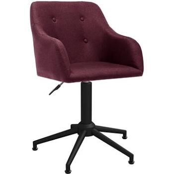 Otočná jídelní židle fialová textil, 3089472 (3089472)