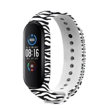 Rhinotech řemínek pro Xiaomi Mi Band 6 motiv zebra