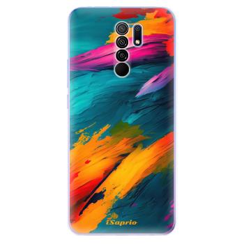 Odolné silikonové pouzdro iSaprio - Blue Paint - Xiaomi Redmi 9