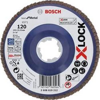 Vějířový brusný kotouč X571 Best for Metal, rovný, 125 mm, k 120, plast Bosch Accessories 2608619212 Ø 125 mm 1 ks